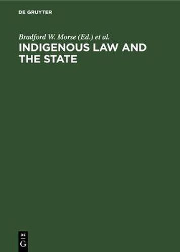 Indigenous law and the state