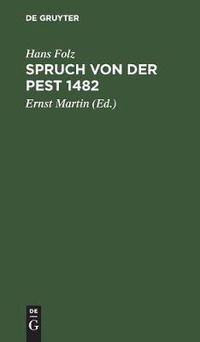 Cover image for Spruch von der Pest 1482