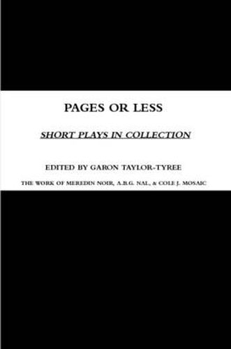 Cover image for Pages or Less: Short Plays in Collection