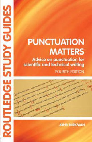 Cover image for Punctuation Matters: Advice on Punctuation for Scientific and Technical Writing