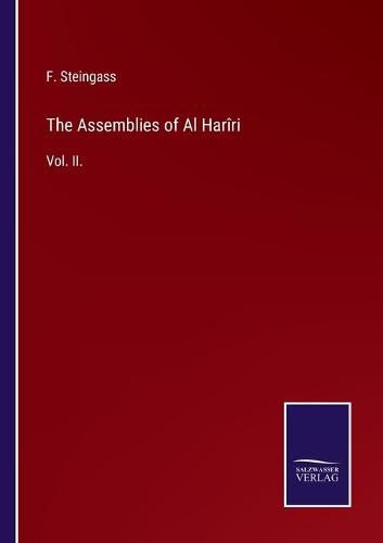 Cover image for The Assemblies of Al Hariri: Vol. II.