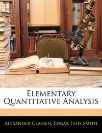 Cover image for Elementary Quantitative Analysis