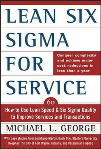 Cover image for Lean Six Sigma for Service