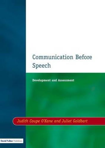 Cover image for Communication Before Speech: Development and Assessment