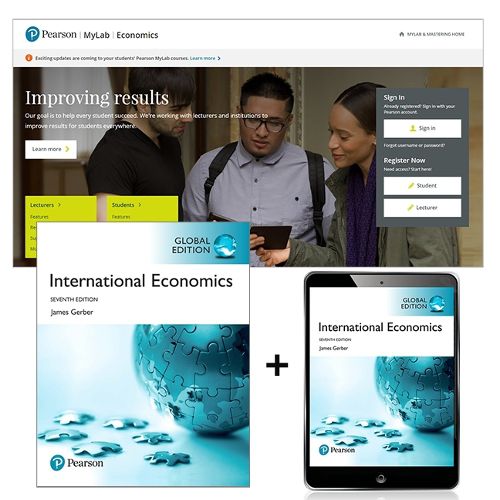 Cover image for International Economics, Global Edition + MyLab Economics with eText