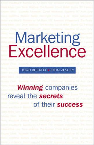 Cover image for Marketing Excellence: Winning Companies Reveal the Secrets of Their Success