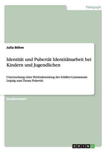 Cover image for Identitat Und Pubertat Identitatsarbeit Bei Kindern Und Jugendlichen