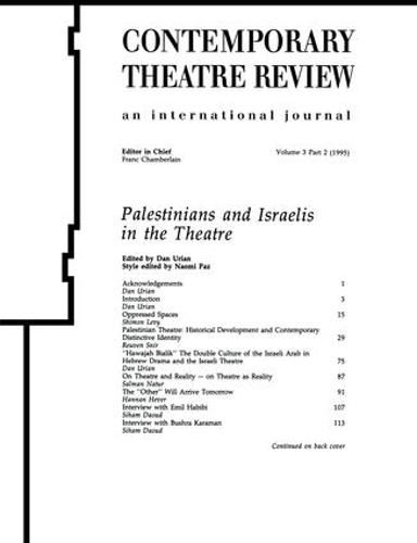 Cover image for Palestinians and Israelis in the Theatre
