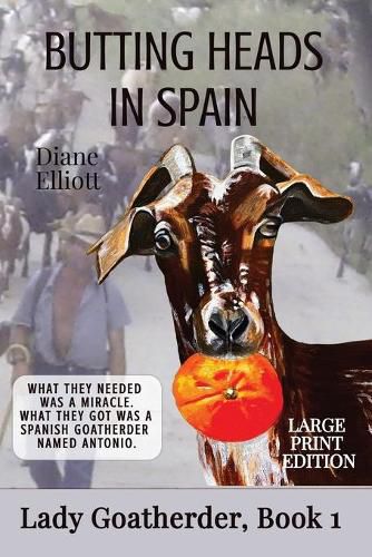 Cover image for Butting Heads in Spain - LARGE PRINT: Lady Goatherder