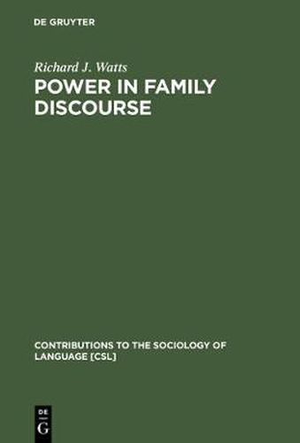 Cover image for Power in Family Discourse