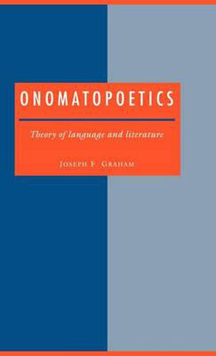 Cover image for Onomatopoetics: Theory of Language and Literature