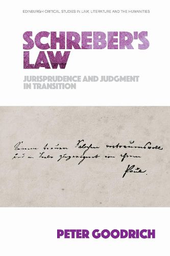 Cover image for Schreber'S Law: Jurisprudence and Judgment in Transition