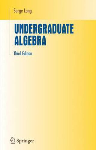 Cover image for Undergraduate Algebra