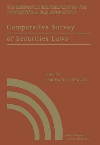 Cover image for Comparative Survey of Securities Laws: A review of the securities and related laws of fourteen nations