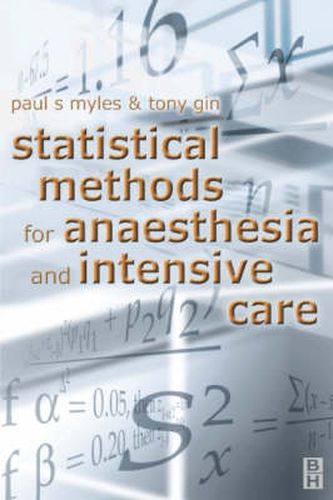 Cover image for Statistical Methods for Anaesthesia and Intensive Care