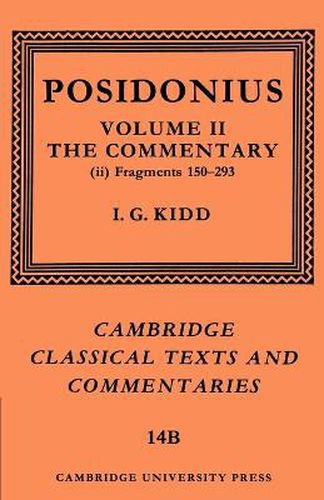 Cover image for Posidonius: Fragments: Volume 2, Commentary, Part 2