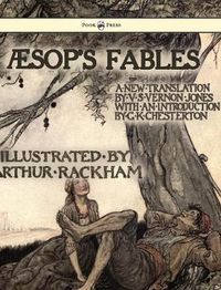 Cover image for Aesop's Fables - Illustrated By Arthur Rackham