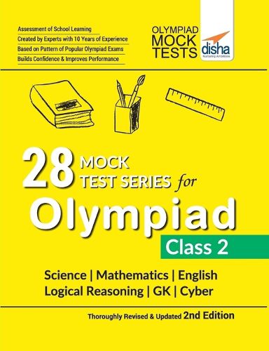 Cover image for 28 Mock Test Series for Olympiads Class 2 Science, Mathematics, English, Logical Reasoning, Gk & Cyber