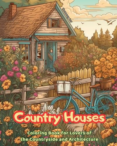 Cover image for Country Houses Coloring Book for Lovers of the Countryside and Architecture Amazing Designs for Total Relaxation