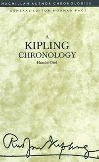 Cover image for A Kipling Chronology