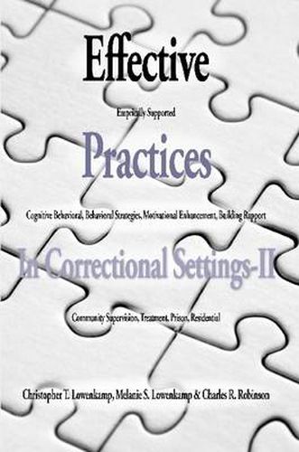 Cover image for Effective Practices in Correctional Settings-II