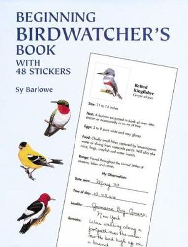 Cover image for Beginning Birdwatcher's Book: With 48 Stickers