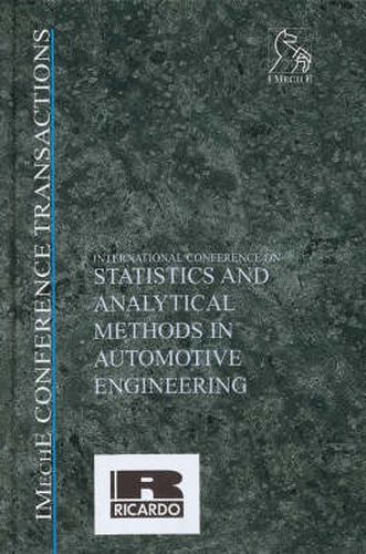 Cover image for International Conference on Statistics and Analytical Methods in Automotive Engineering