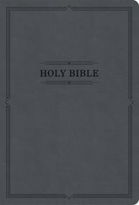 Cover image for KJV Large Print Thinline Bible, Value Edition, Charcoal Leathertouch