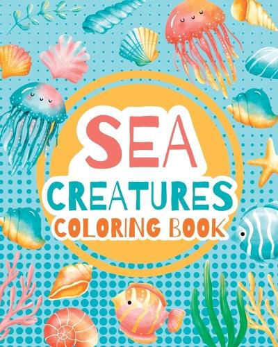 Sea creatures - coloring book for kids -