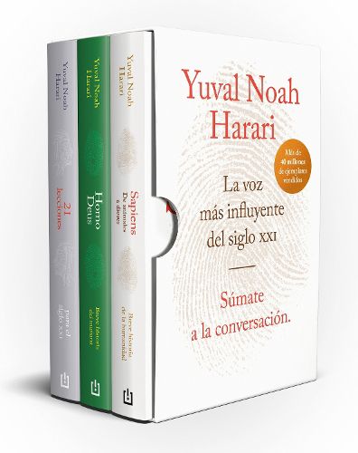 Cover image for Estuche Harari (contiene: Sapiens; Homo Deus; 21 lecciones para el siglo XXI) / Yuval Noah Harari Books Set (Sapiens, Homo Deus, 21 Lessons for 21st Century)