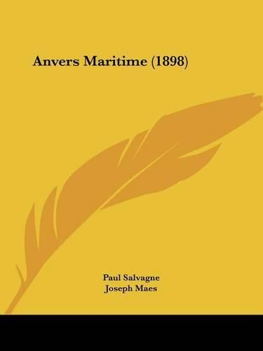 Cover image for Anvers Maritime (1898)