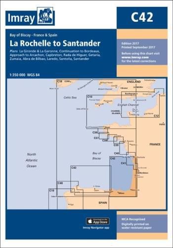 Cover image for Imray Chart C42: La Rochelle to Santander