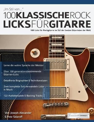 Cover image for 100 Klassische Rock Licks fu&#776;r Gitarre