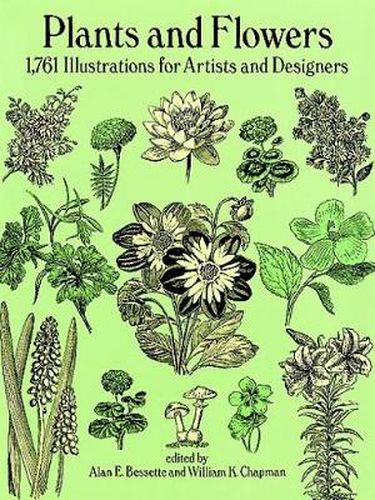 Cover image for Plants and Flowers: 1761 Illustrations for Artists and Designers