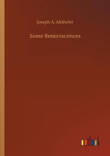 Cover image for Some Reminiscences