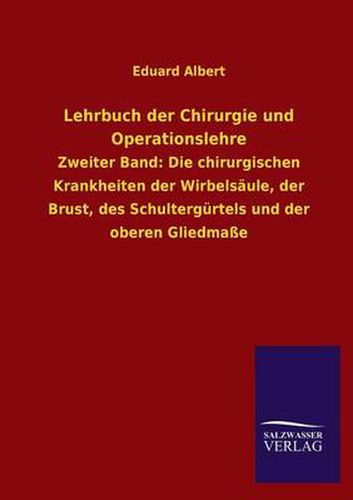 Cover image for Lehrbuch Der Chirurgie Und Operationslehre