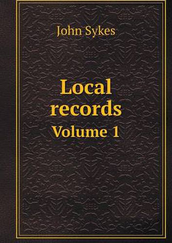 Cover image for Local records Volume 1