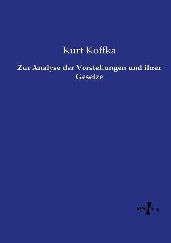 Cover image for Zur Analyse der Vorstellungen und ihrer Gesetze