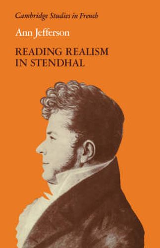 Cover image for Reading Realism in Stendhal
