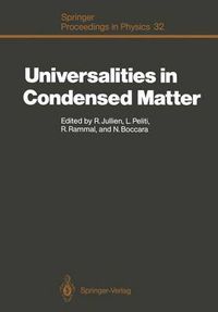 Cover image for Universalities in Condensed Matter: Proceedings of the Workshop, Les Houches, France, March 15-25,1988