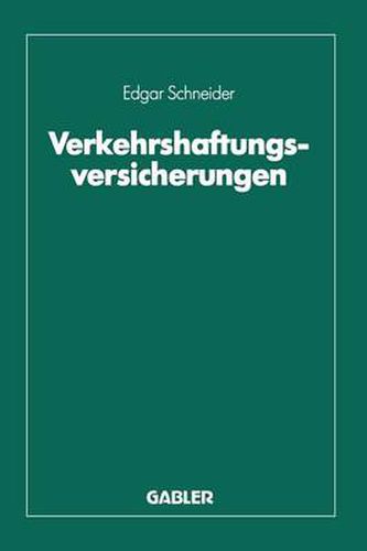 Cover image for Verkehrshaftungsversicherungen