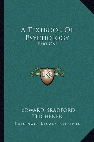 Cover image for A Textbook of Psychology: Part One