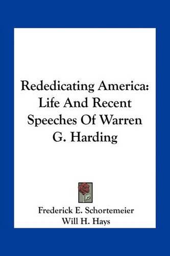 Cover image for Rededicating America
