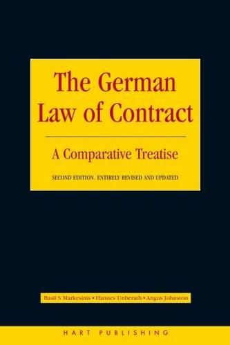 Cover image for The German Law of Contract: A Comparative Treatise