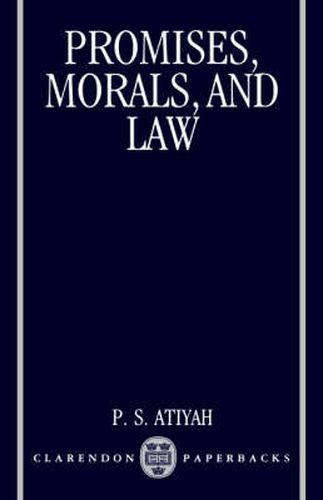 Cover image for Promises, Morals and Law