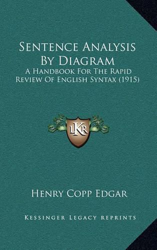 Cover image for Sentence Analysis by Diagram: A Handbook for the Rapid Review of English Syntax (1915)