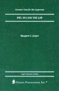 Cover image for Dwi, Dui And The Law