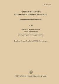 Cover image for Eine Impedanzanalyse Bei Leitfahigkeitsmessungen