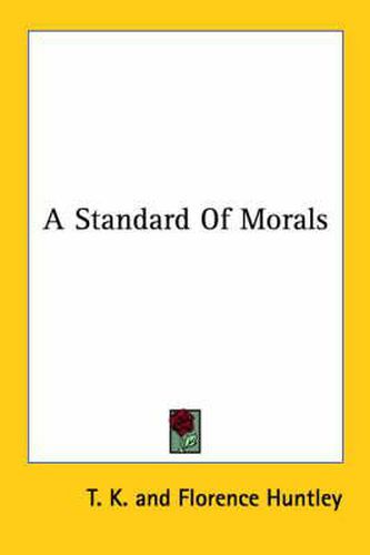 Cover image for A Standard of Morals