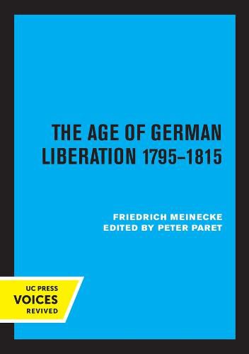 Cover image for The Age of German Liberation 1795-1815